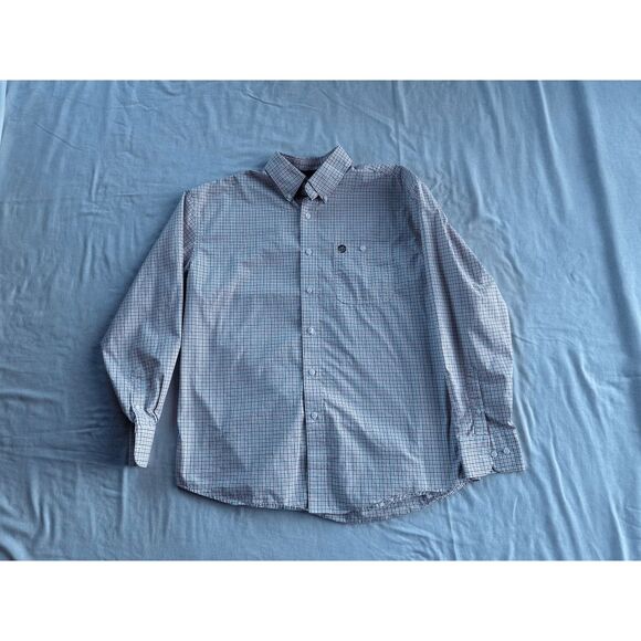 Wrangler George Strait Collection Button Down Shirt Lot of Two Size L Blue/White - Picture 6 of 8